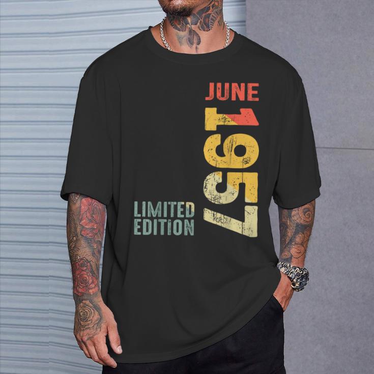月 1957年6月 1957年 レトロ 1957 ヴィンテージ 1957年 1957年以来 Tシャツ 彼への贈り物