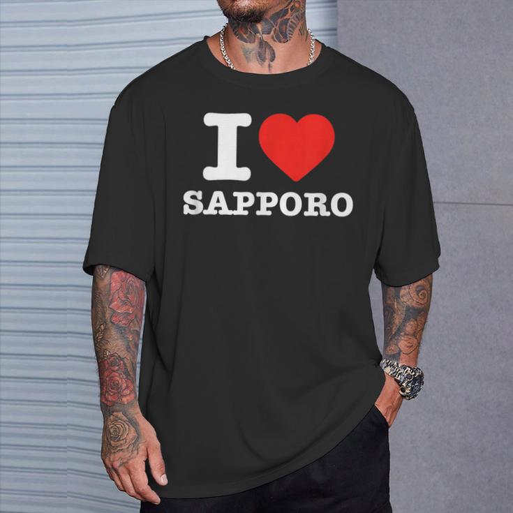 札幌大好き- I Loveapporo Tシャツ 彼への贈り物