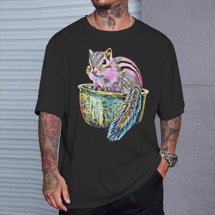 栗鼠 りす シマリス Tシャツ 彼への贈り物