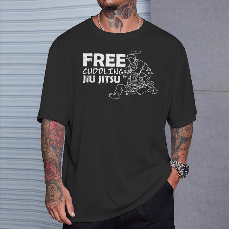 無料の抱きしめる柔術ファニーブラジリアンbjj格闘技総合格闘技 Tシャツ 彼への贈り物