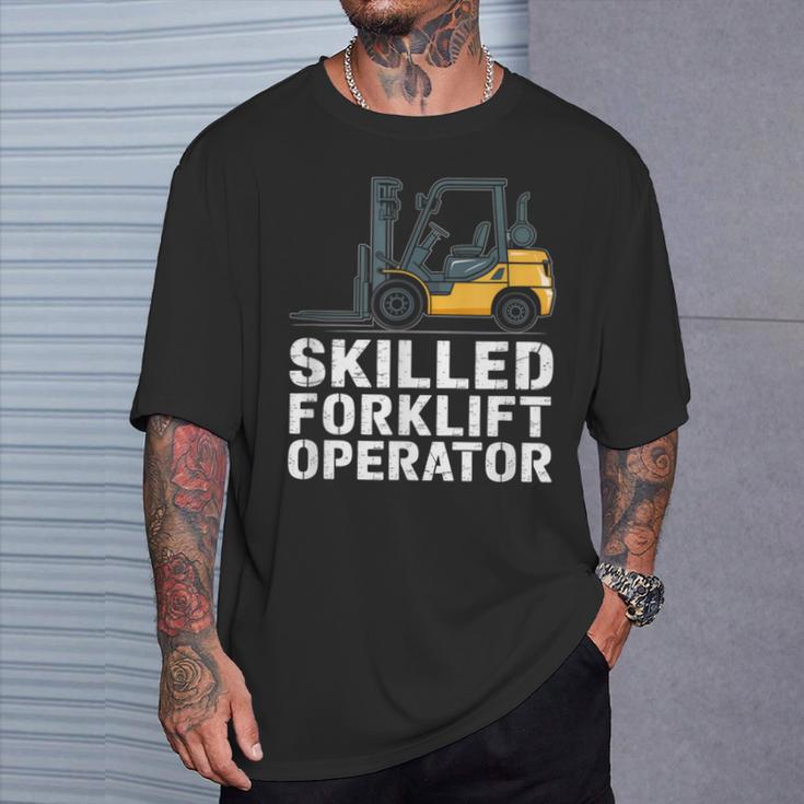 熟練したフォークリフトオペレーター Tシャツ 彼への贈り物