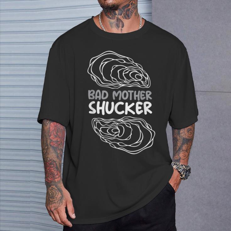 牡蠣iバッドマザーシャッカーi真珠貝の牡蠣 Tシャツ 彼への贈り物