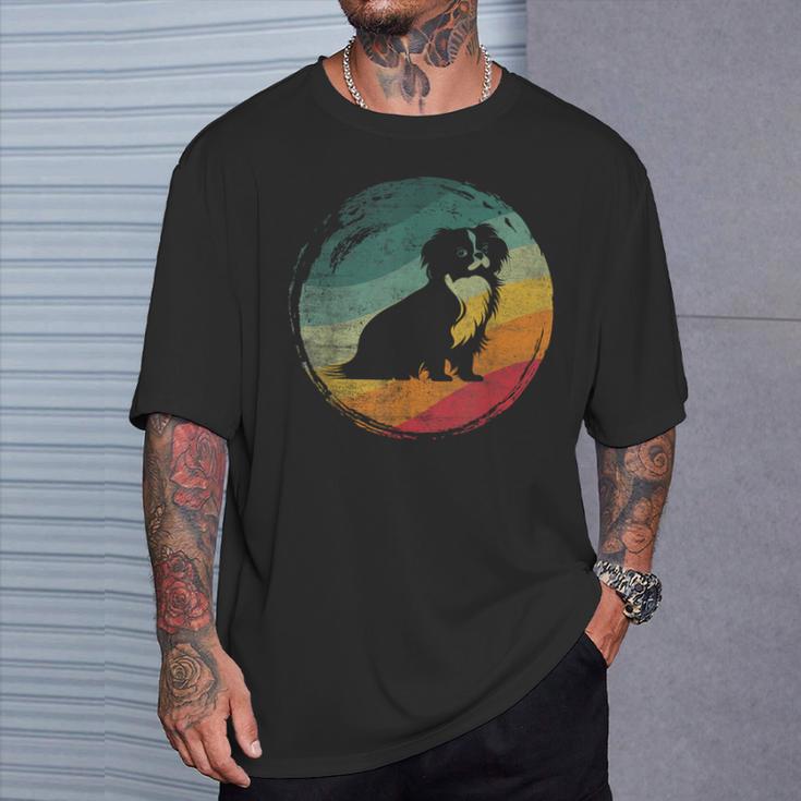 狆犬のレトロなデザイン Tシャツ 彼への贈り物