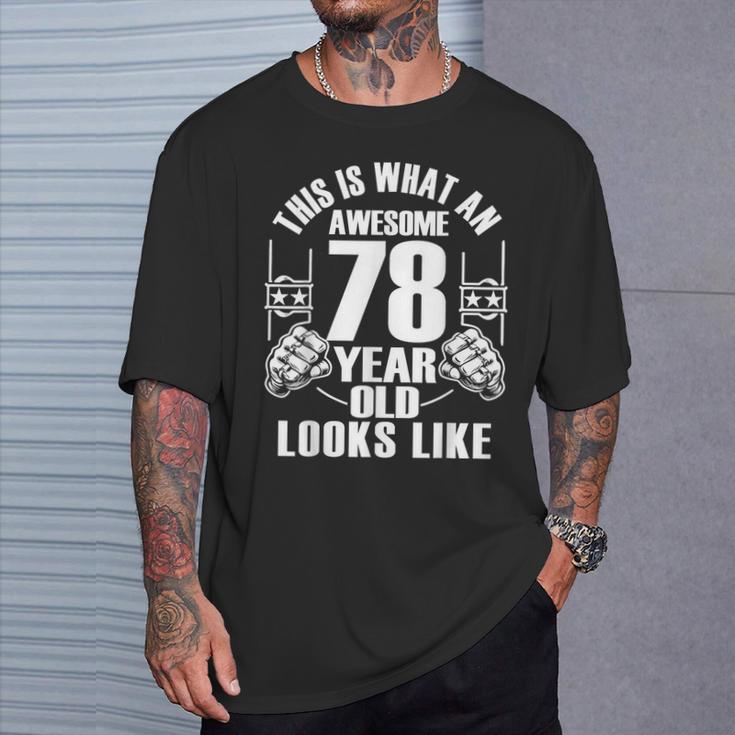 男性、女性、78歳の誕生日への78歳の誕生日プレゼント Tシャツ 彼への贈り物