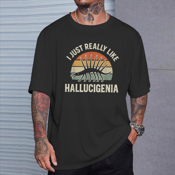 私は本当にハルキゲニアの面白いカンブリア爆発が好きです Tシャツ 彼への贈り物