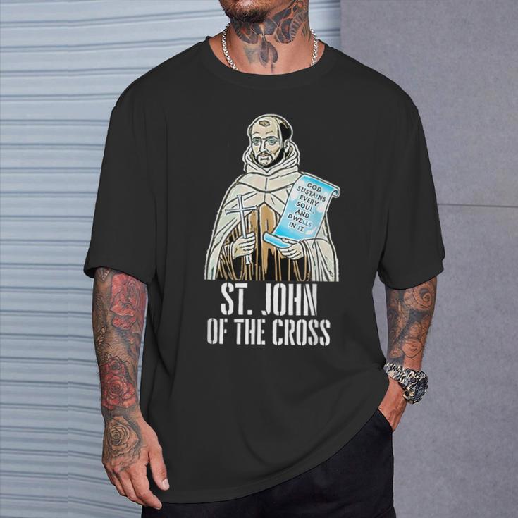聖ヨハネ十字架カトリック Tシャツ 彼への贈り物
