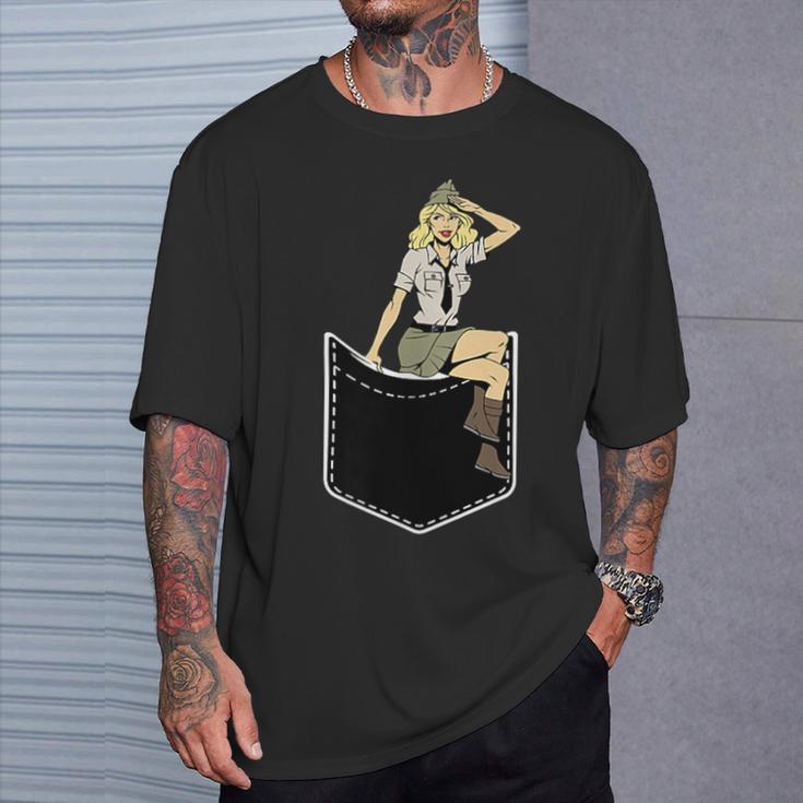 胸にピンナップガール グラフィックtシャツ クラシック ピンナップポスター Tシャツ 彼への贈り物