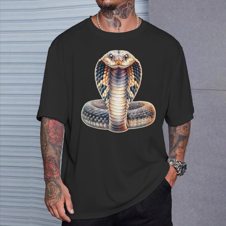 蛇 蛇 コブラ×キングコブラ 蛇 Tシャツ 彼への贈り物