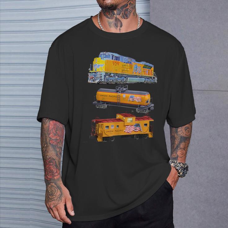 貨物列車 エンジン タンカー 車掌 Tシャツ 彼への贈り物