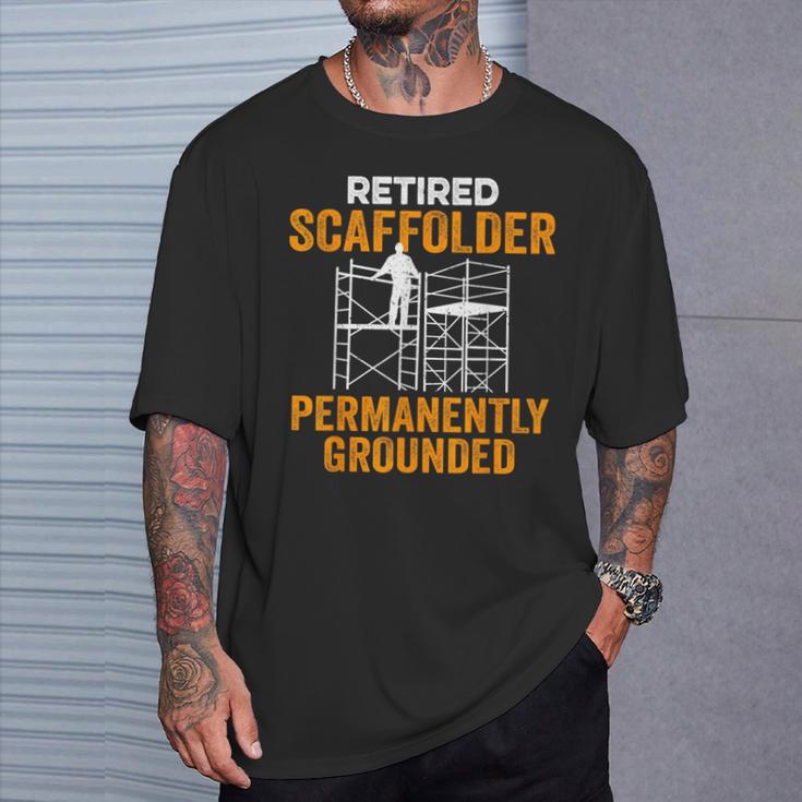 退職した足場用足場ビルダー Tシャツ 彼への贈り物