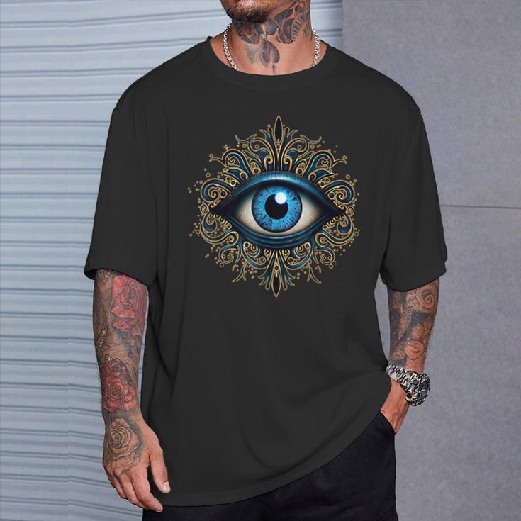 邪眼の呪いの保護。 Tシャツ 彼への贈り物