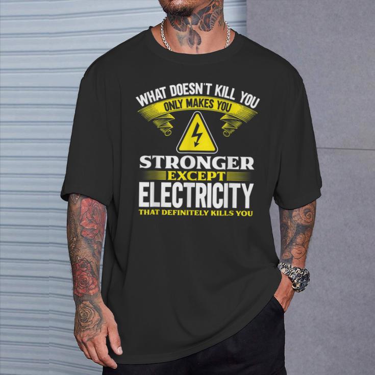 メンズ 電気工事士 面白い ラインマン Tシャツ 彼への贈り物