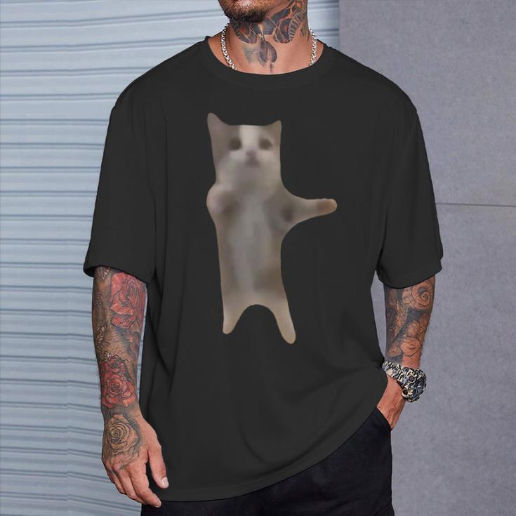 面白い ハッピーキャット ミーム キュート トレンド Tシャツ 彼への贈り物