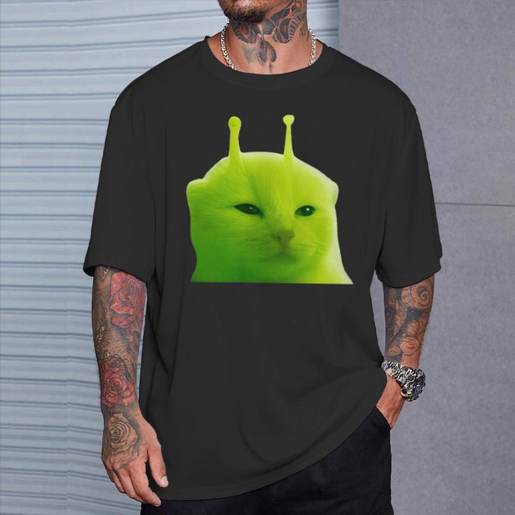 面白いエイリアン 猫 ミーム Glerp Glorp Zep Zep Tシャツ 彼への贈り物