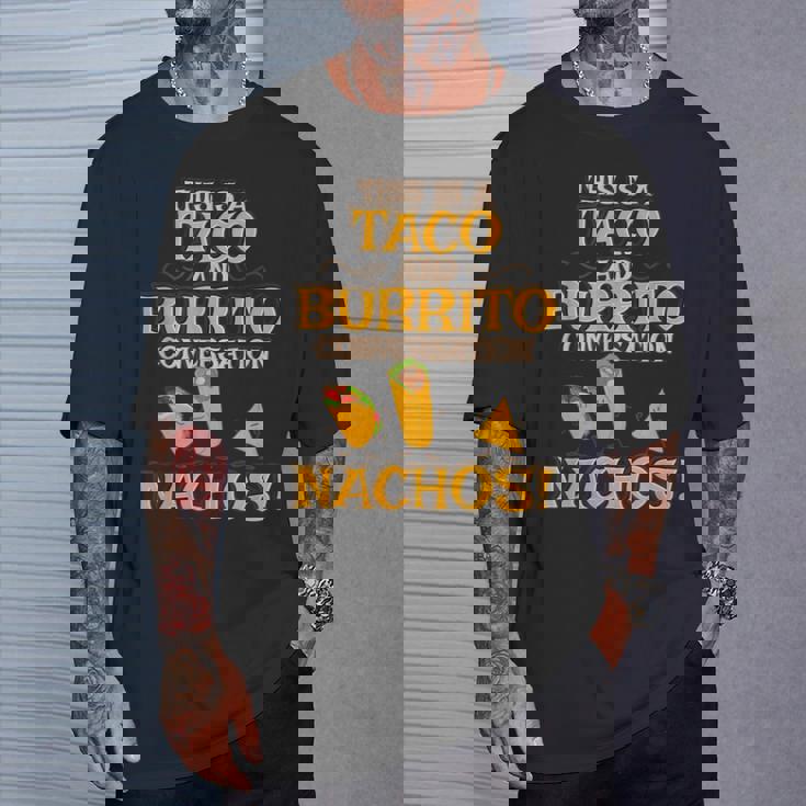 面白いタコス ナチョス ブリトー メキシコ料理 タコス Tシャツ 彼への贈り物