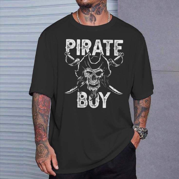 面白い海賊の男の子 海賊 ドクロ ファン 海賊 Tシャツ 彼への贈り物