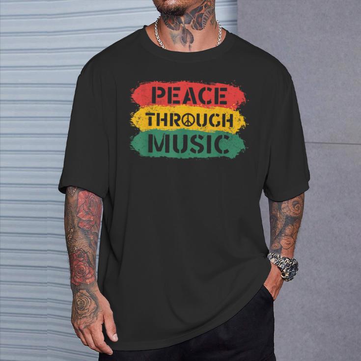 音楽を通したビンテージピース Tシャツ 彼への贈り物