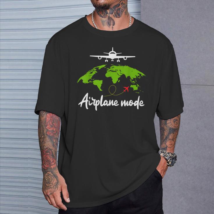 飛行機モード 休暇ギフト メンズ レディース パイロット航空 Tシャツ 彼への贈り物