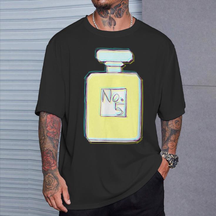 香水 ビン 瓶 No5 パフューム 現代アート おしゃれ かわいい デザイン Tシャツ 彼への贈り物