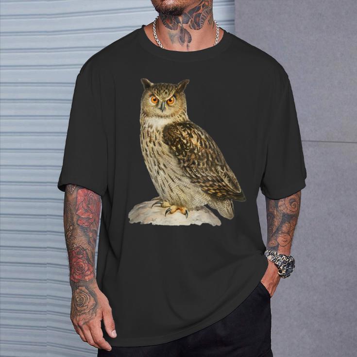 鳥 面白いtシャツ フクロウ ミミズク バードウォッチング 服 メンズ おもしろ グッズ 面白い おしゃれ Tシャツ 彼への贈り物
