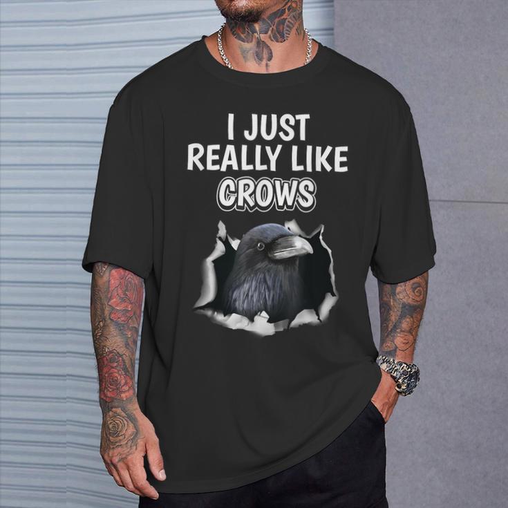 鳥の名言 カラスのような服 カラス Tシャツ 彼への贈り物