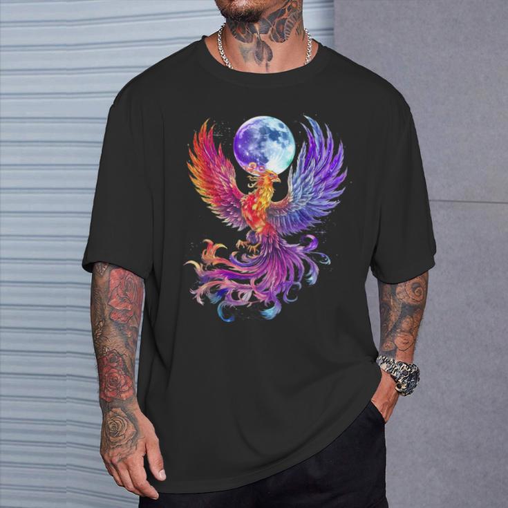 鳳凰 満月 鳥 神話 鳥 若返り Tシャツ 彼への贈り物
