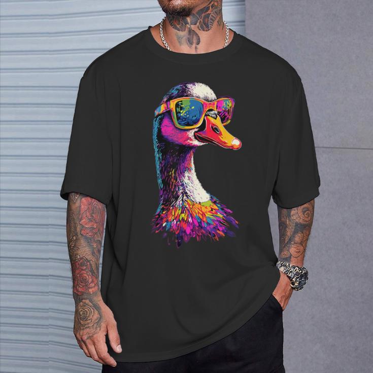 鵞鳥 雛 鴨 小雁 Tシャツ 彼への贈り物