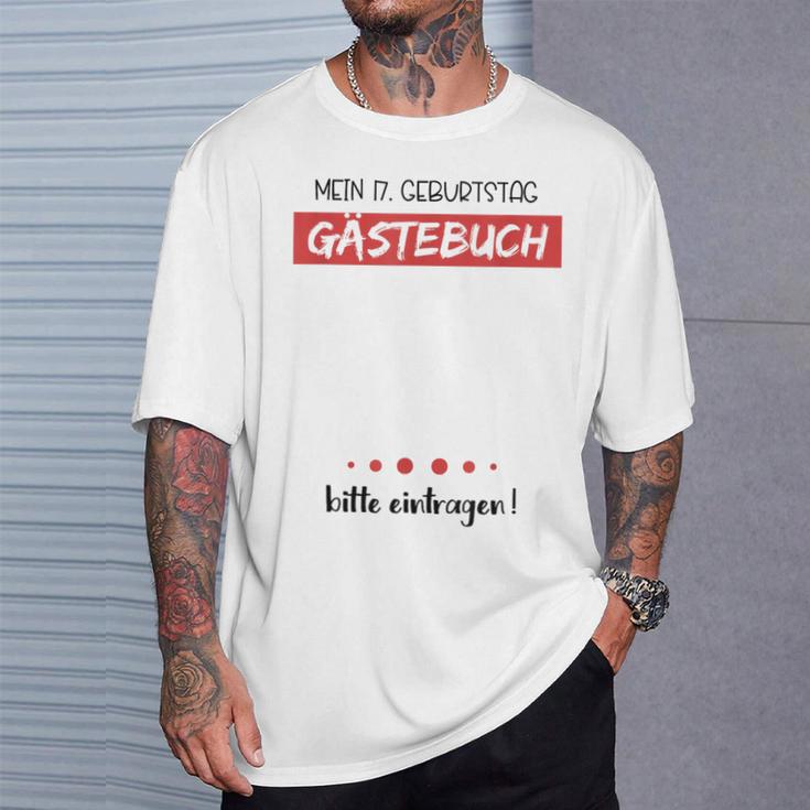17th Birthday Party Guest Book 17 Years T-Shirt Gifts for Him 17th Birthday Party Guest Book 17 Years T-Shirt Gifts for Him