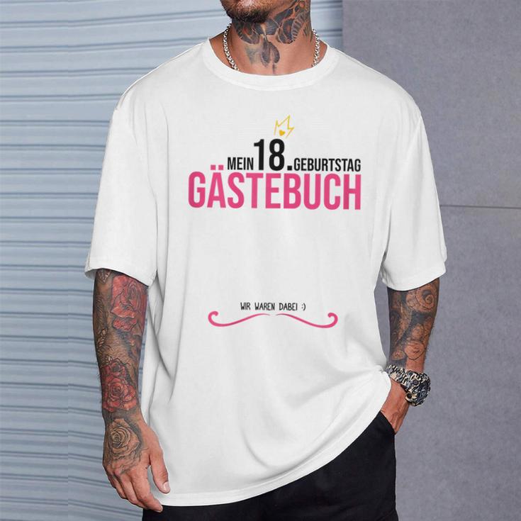 18th Birthday Girl 18 Years Party Guest Book T-Shirt Gifts for Him 18th Birthday Girl 18 Years Party Guest Book T-Shirt Gifts for Him
