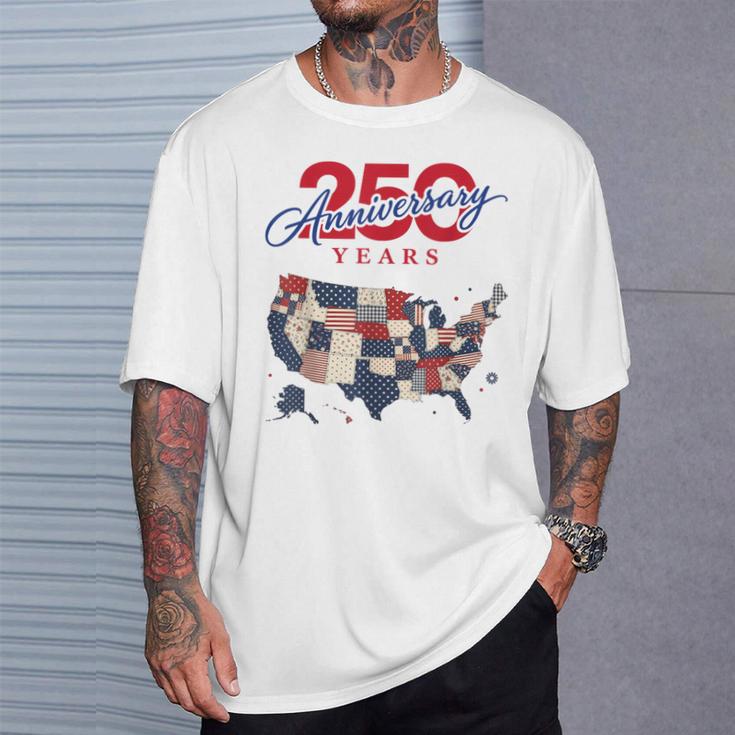250年の独立記念日 愛国心が強い250周年 アメリカ Tシャツ 彼への贈り物