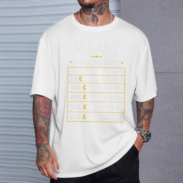 Albañil Tarifa Por Hora De Albañil Diseño Gracioso Camiseta unisex Regalos para él