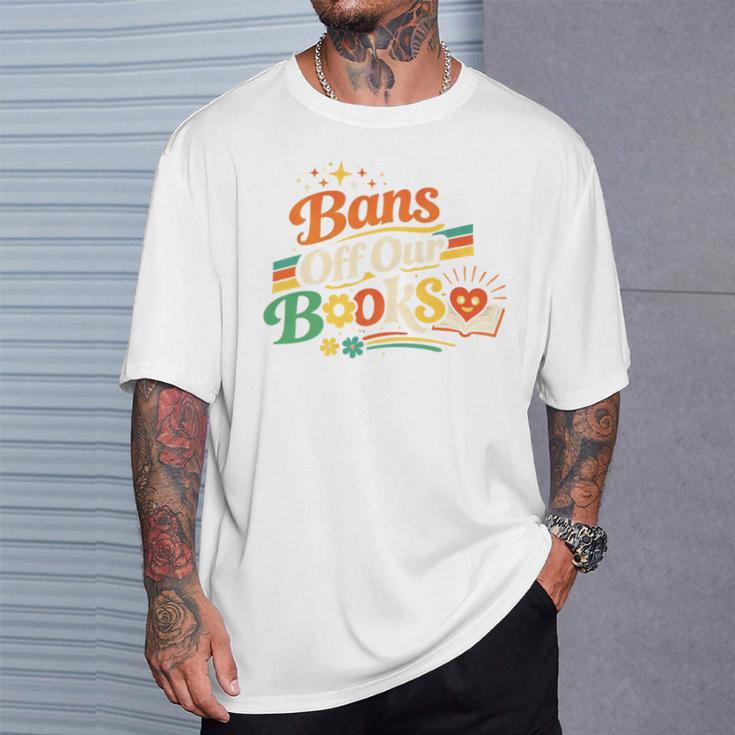 Bans Off Our Books Bookaholic Banned Book Lovers Readers T-Shirt Gifts for Him