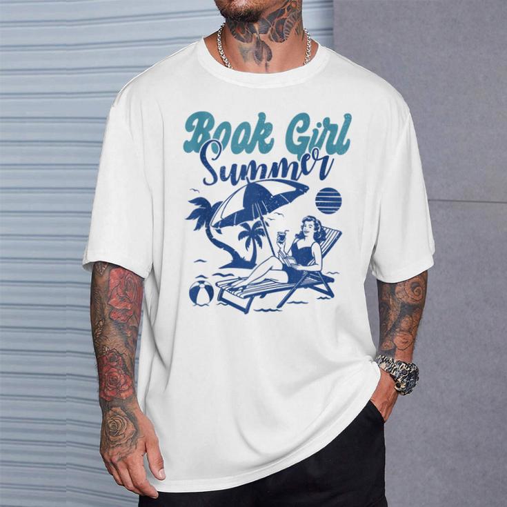 Beach Book Lover Women Girls Book Girl Summer T-Shirt Gifts for Him Beach Book Lover Women Girls Book Girl Summer T-Shirt Gifts for Him