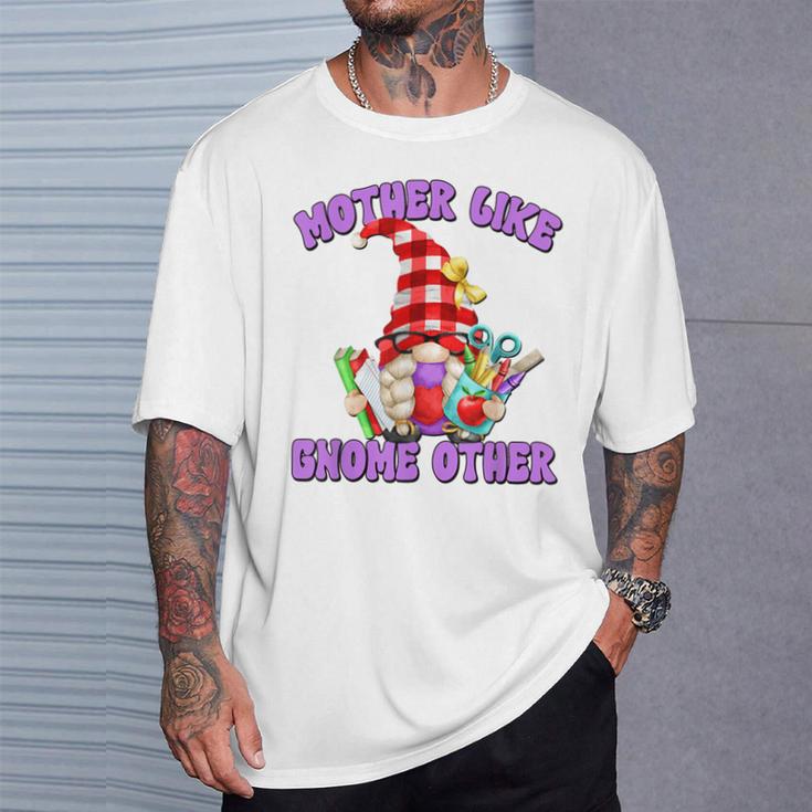 Best Teacher Grandma Gnome With Books For Teacher Mom Saying T-Shirt Gifts for Him