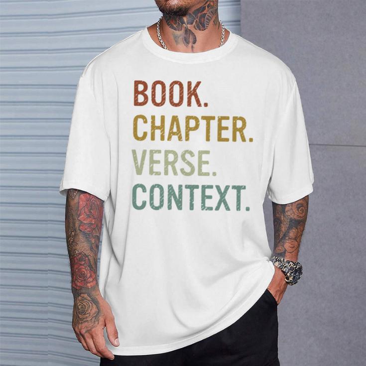 Book Chapter Verse Christian Bible Reformed Theology T-Shirt Gifts for Him