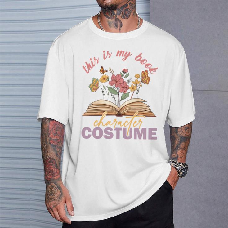 This Is My Book Character Costume Book Lover T-Shirt Gifts for Him This Is My Book Character Costume Book Lover T-Shirt Gifts for Him