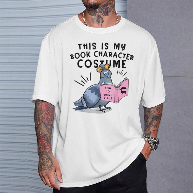 This Is My Book Character Costume Pigeon Kids Reading T-Shirt Gifts for Him