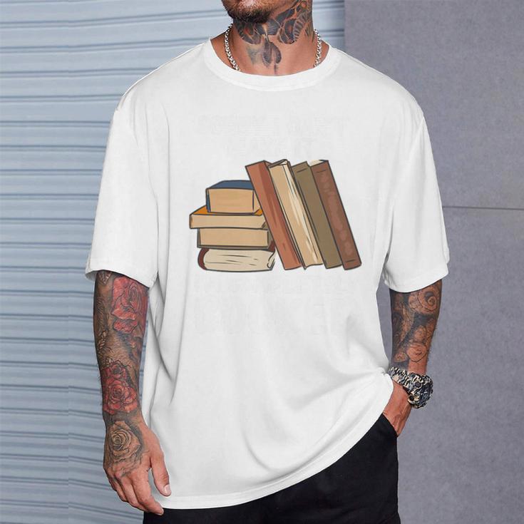 Book Fans Sorry I Can't Make It I'm Completely Booked Reader Premium Tri-Blend T-Shirt Gifts for Him