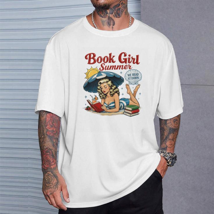 Book Girl Summer We Read At Dawn T-Shirt Gifts for Him Book Girl Summer We Read At Dawn T-Shirt Gifts for Him