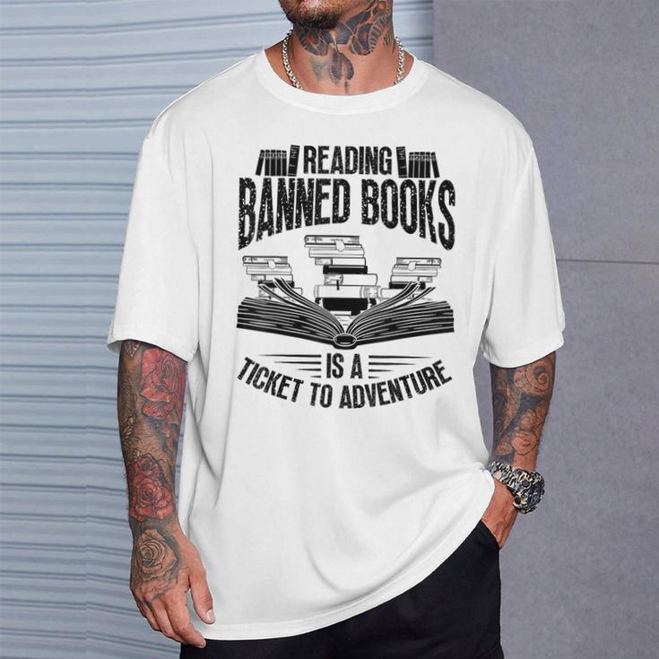 Book Lover Banned Book List Banned Book Set Librarian T-Shirt Gifts for Him