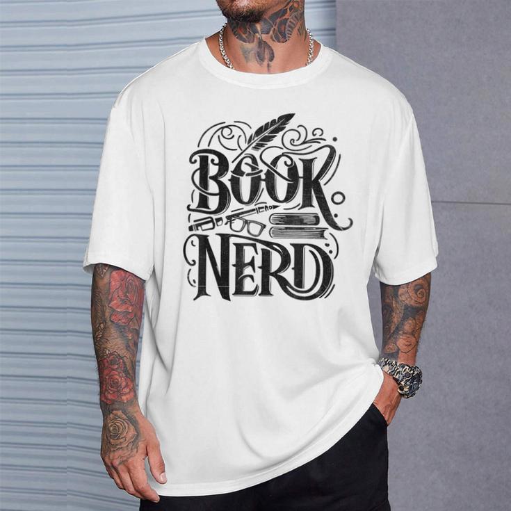 Book Nerd Books Reading Bookworm Bibliophile T-Shirt Gifts for Him Book Nerd Books Reading Bookworm Bibliophile T-Shirt Gifts for Him