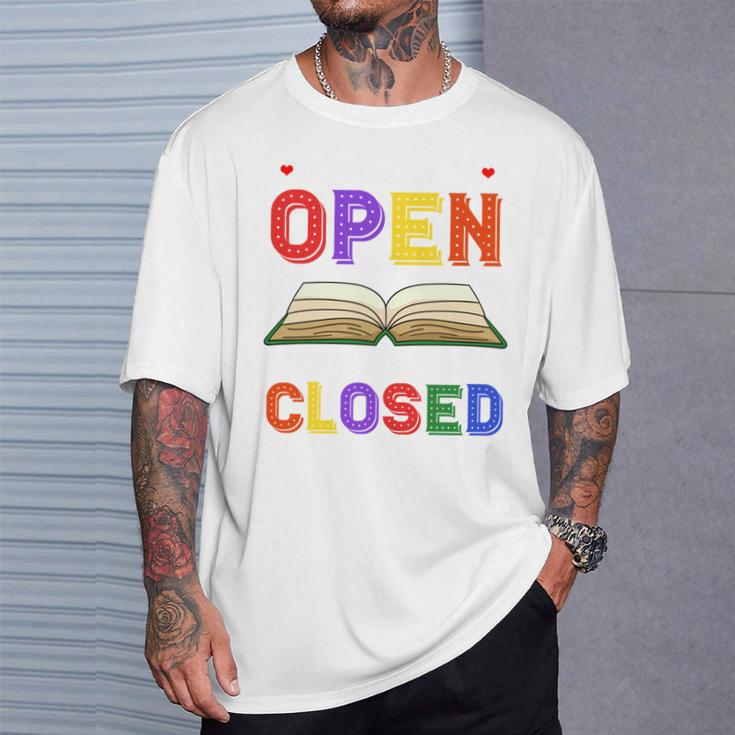 If My Book Is Open Your Mouth Is Closed Reading Books Performance T-Shirt Gifts for Him