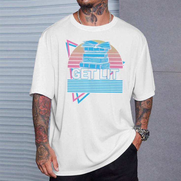 Book Reader Literature Get Lit T-Shirt Gifts for Him