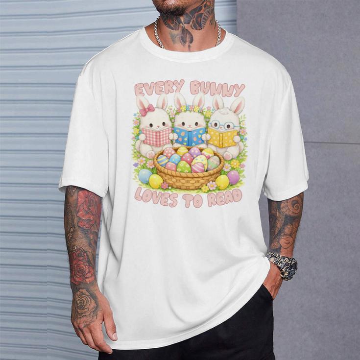 Book Reading Lover Easter Bookish Every Bunny Loves To Read T-Shirt Gifts for Him Book Reading Lover Easter Bookish Every Bunny Loves To Read T-Shirt Gifts for Him