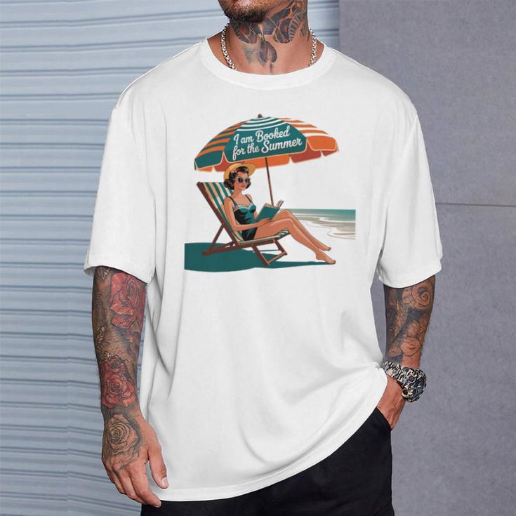 Booked For The Summer Book Lover Summer Coquette Premium Tri-Blend T-Shirt Gifts for Him