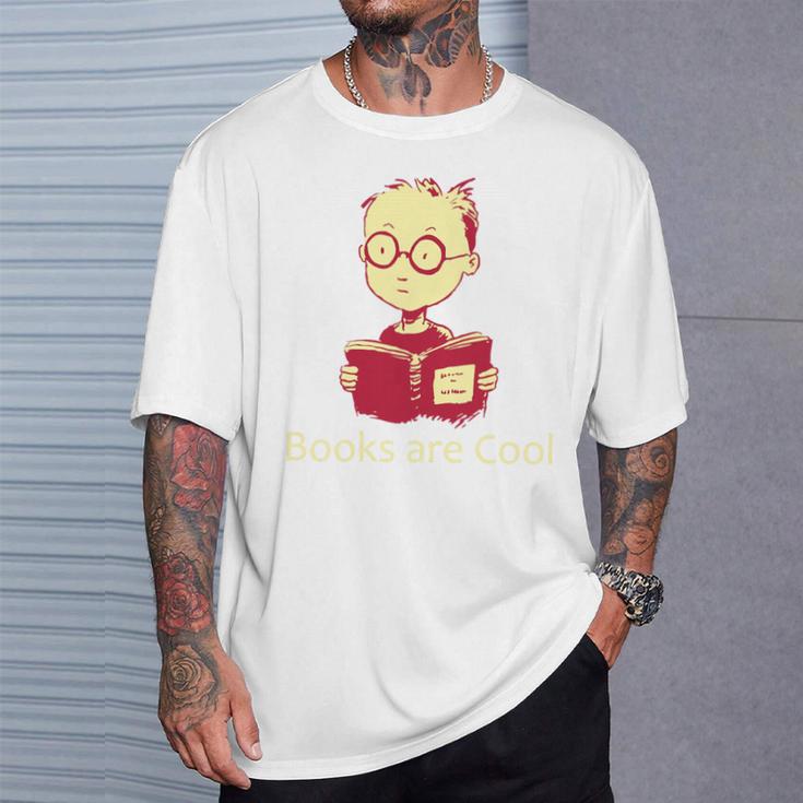 Books Are Cool Fun Reading Premium T-Shirt Gifts for Him Books Are Cool Fun Reading Premium T-Shirt Gifts for Him