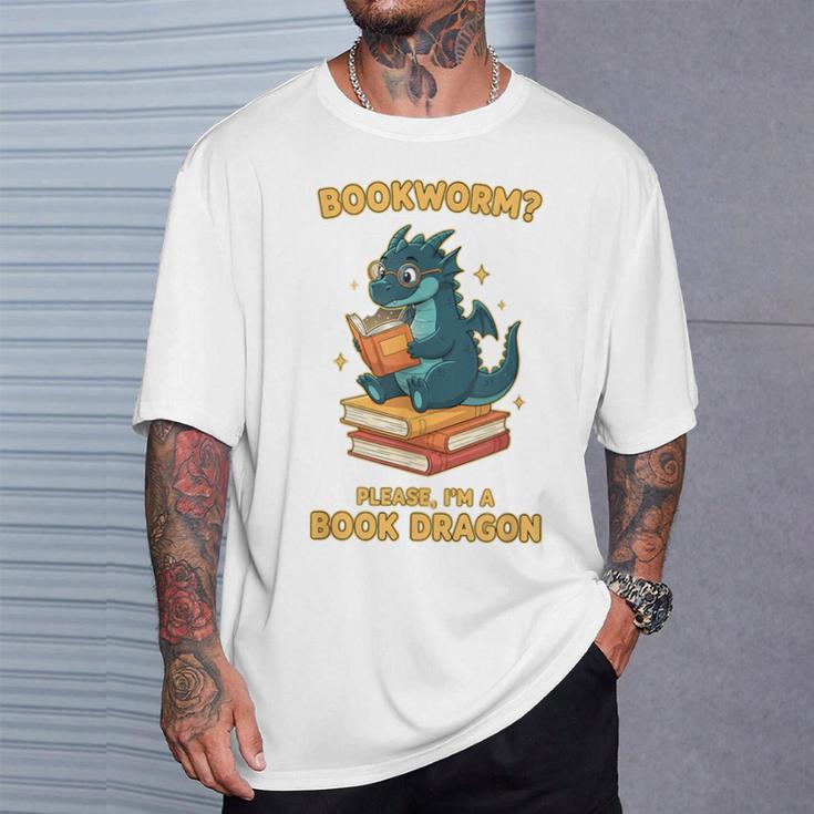 Bookworm Please I'm A Book Dragon Reading For Men T-Shirt Gifts for Him Bookworm Please I'm A Book Dragon Reading For Men T-Shirt Gifts for Him