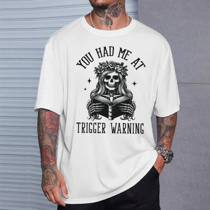 Buy Me Books And Tell Me To STFUATTDLAGG Outfits Spicy Smutty Book Reader You Had Me At Trigger Warning T-Shirt Gifts for Him Buy Me Books And Tell Me To STFUATTDLAGG Outfits Spicy Smutty Book Reader You Had Me At Trigger Warning T-Shirt Gifts for Him