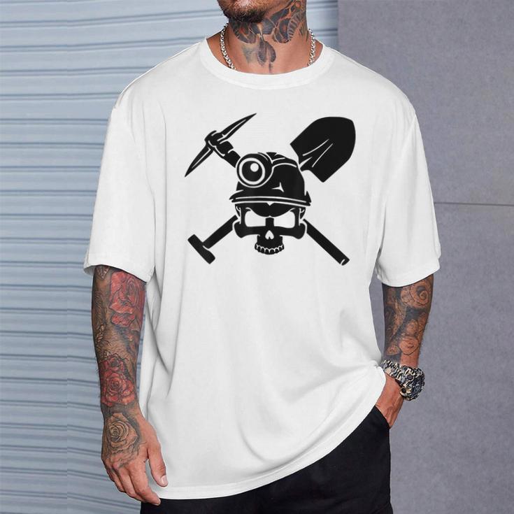 Calavera Minero De Carb Camiseta unisex Regalos para él