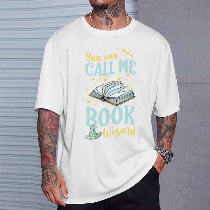You Can Call Me Book Wizard Librarian Premium Tri-Blend T-Shirt Gifts for Him